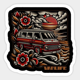 Vintage vanlife Sticker